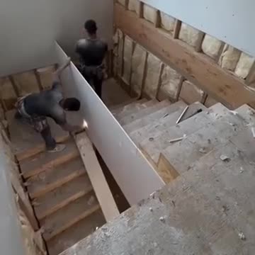 He is a wood steps cutter.