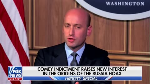“Comey, Clapper, Brennan, Obama, Monaco, all conspired together to try to sabotage the democratic institutions of this country ~ Stephen Miller 