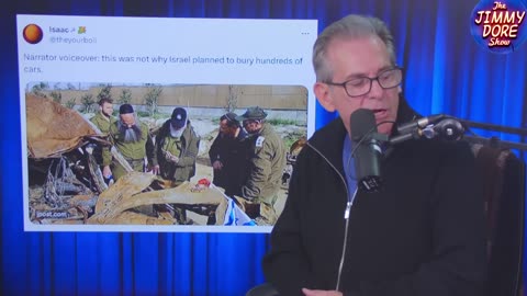 Israel burying cars they attacked on Oct. 7th...