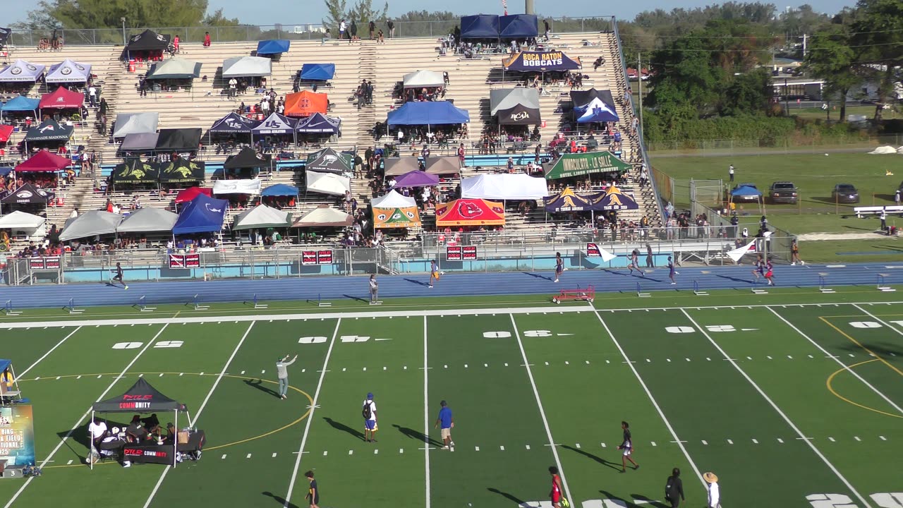 Boys 400 Meter Dash Heat 21 • 2025 Louie Bing Invitational Traz Powell Stadium Miami, FL