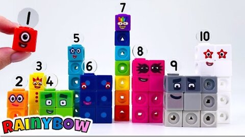 Using Cubes to Make Number Characters | Fun & Educational Learning for Kids