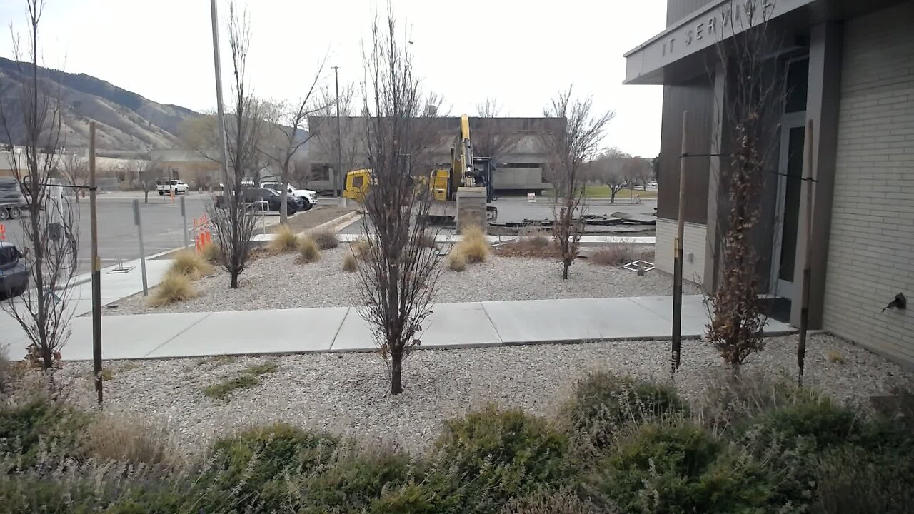 Construction at Utah State University.