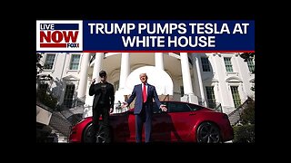 WATCH: Trump & Musk showcase Tesla at White House