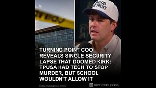 Turning Point COO Reveals Single Security Lapse That Doomed Charlie Kirk