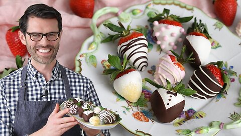 Easy Chocolate Covered Strawberries