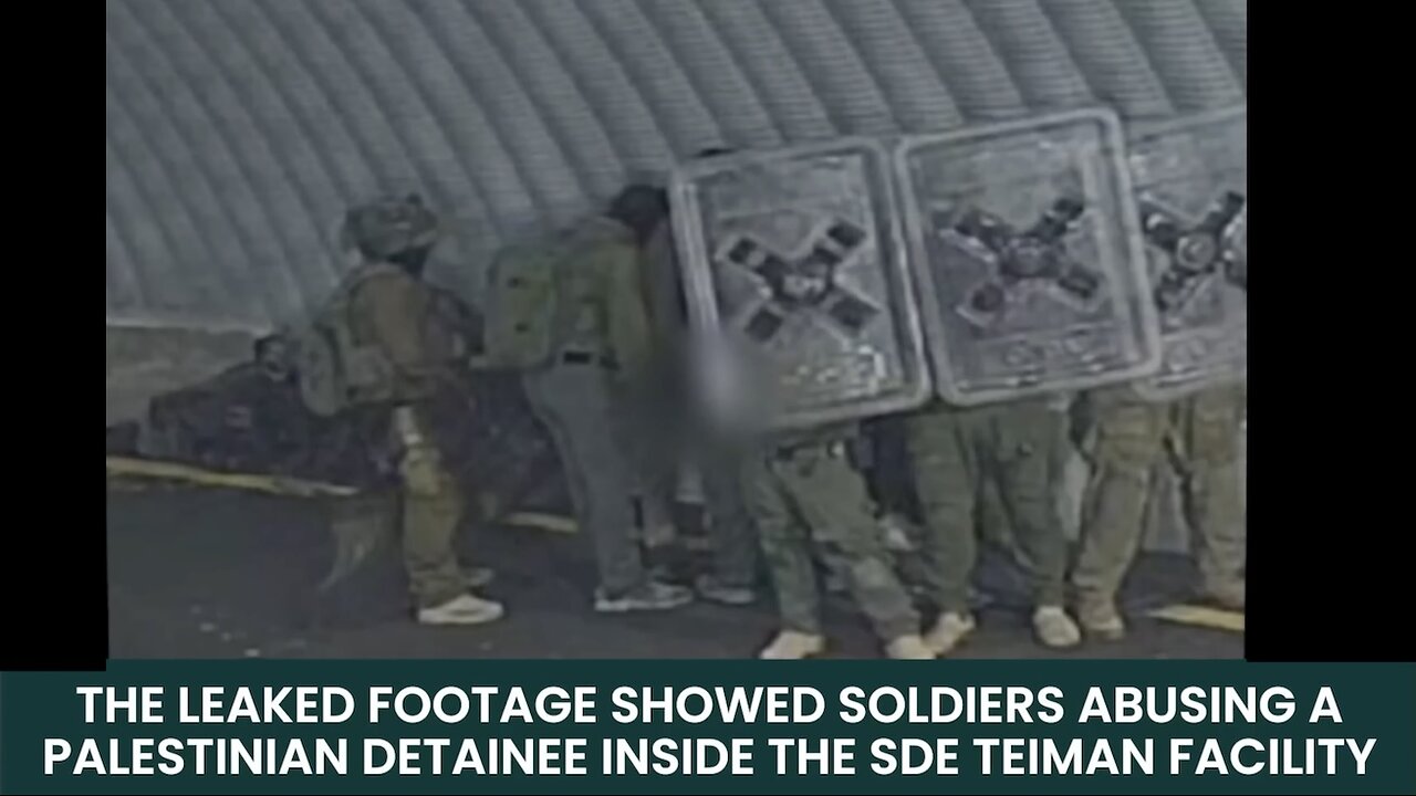Awful VIDEO. Israeli soldiers abusing a Palestinian detainee at the Sde Teiman facility