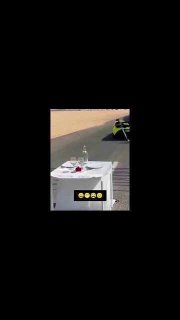 The tablecloth trick! Women can do it too! 💪 😂🤣