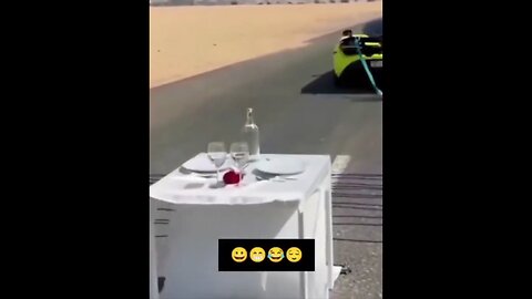 The tablecloth trick! Women can do it too! 💪 😂🤣