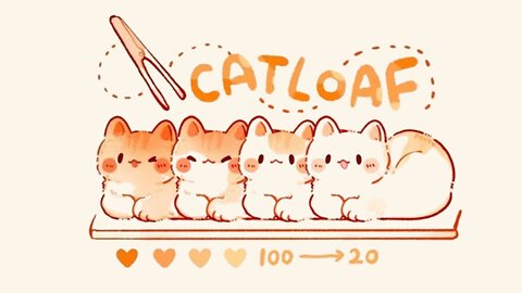 Cute Cat Loaf 🍞1 Hour Cafe Song 🥞 lofi chill 【Cute lofi music mix】 🍪 study aesthetic chill relax