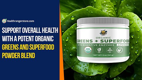 Support overall health with a potent Organic Greens and Superfood Powder Blend
