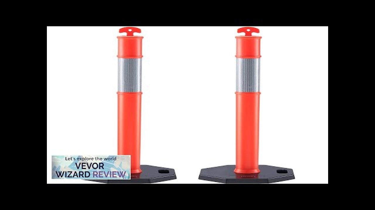 VEVOR Traffic Delineator Post Cones 2 Pack Traffic Safety Delineator Barrier Review