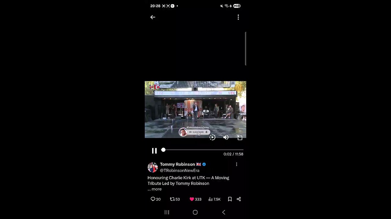 Tommy Robinson : Charlie Kirk