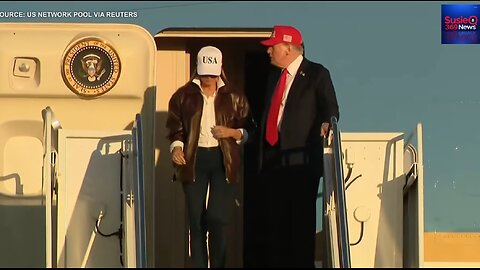 President Trump arrives at Joint Base Andrews