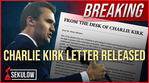 BREAKING: Charlie Kirk Letter Released