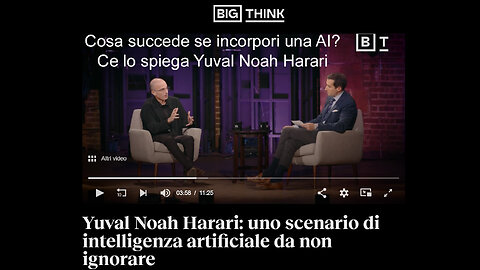 Cosa succede se incorpori una AI? Ce lo spiega Yuval Noah Harari.