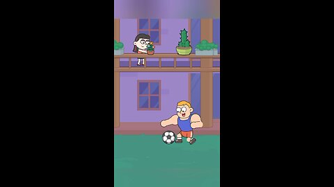 A Football Hit the Flower Pot — and Fell on His Head! #shorts