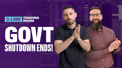 LIVE TRADING: Stocks Rally Off Shutdown News & Stimulus Checks?