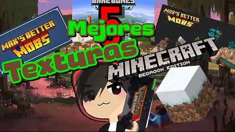 5 MEJORES TEXTURAS para MINECRAFT BEDROCK 1.21+ y 1.21.44 #minecraftmods #minecraft