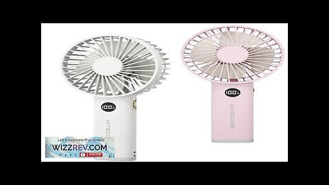 NITECORE NEF03 Portable Handheld Fan + Curved Night Light LCD DisplayUSB-C Charging Review