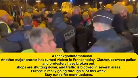 🔥 France Protest Turns Violent Today!