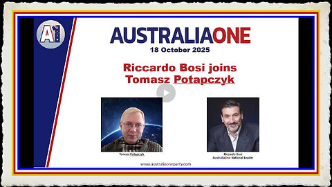 AustraliaOne Party - Tomasz Potapczyk (18 October 2025)