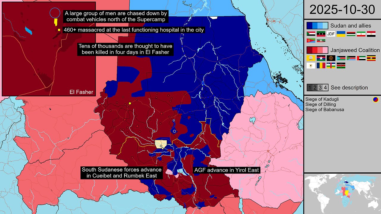 54: The El Fasher bloodbath is visible from space