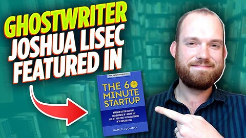Celeb Ghostwriter & Writing Coach Joshua Lisec Featured in 'The 60-Minute Startup' by Ramesh Dontha