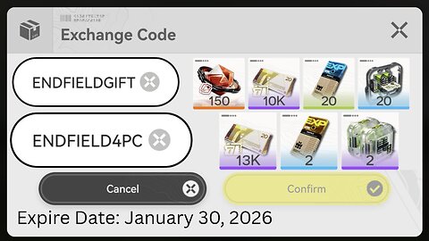 [Part2] January 22, 2026 Oroberyl + Item Code (Arknights Endfield)