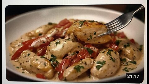 This tender chicken in creamy sauce will conquer you! Insanely delicious!