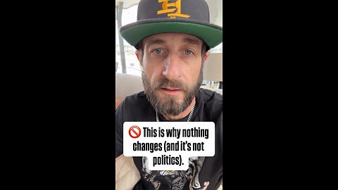 This is why nothing changes (And it's not politics). 💥💯