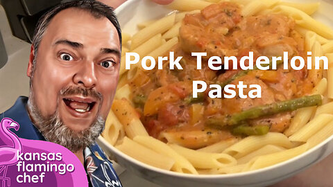 Pork Tenderloin Pasta with peppers