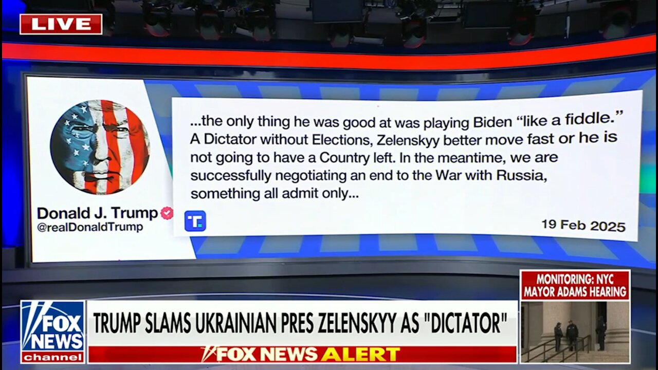 Trump: Zelensky a ‘Dictator Without Elections’ as Ukraine Excluded from US-Russia Peace Talks