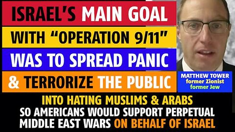 Israel's goal with "9/11" - get Americans to support perpetual Middle East wars on behalf of Israel