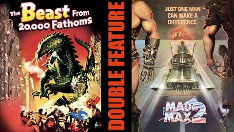 DOUBLE FEATURE: The Beast From 20,000 Fathoms (1953) + MΔĐ MΛЖ 2 𝑻𝒉𝒆 𝑹𝒐𝒂𝒅 𝑾𝒂𝒓𝒓𝒊𝒐𝒓𝒔 (1981) [𝙵𝚞𝚕𝚕 𝙼𝚘𝚟𝚒𝚎𝚜] | Horror-Fantasy/Sci-Fi/Dystopian/Action-Adventure