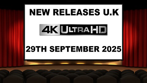 NEW 4K UHD Releases [29TH SEPTEMBER 2025 | U.K | Links Included]