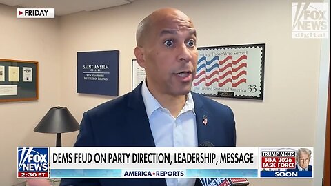 Sen Cory Booker to Schumer: Step Down As Leader and I'll Step Up