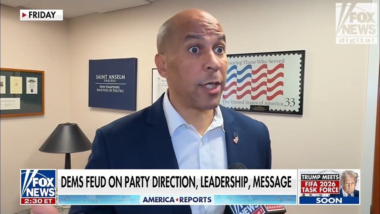 Sen Cory Booker to Schumer: Step Down As Leader and I'll Step Up