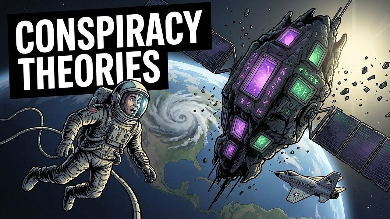 The Satellite That Shouldn't Exist... | Conspiracy Theories | Black Screen With Rain