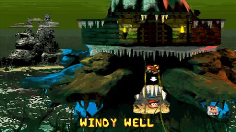 DONKEY KONG COUNTRY 2™ : DIDDY'S KONG QUEST™ / ACT 6. K. ROOL'S KEEP / A6#2. WINDY WELL! DK