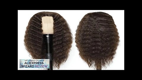 2024 Water Wave Long Curly Wig Jungle Wave Middle Split Glossy Hair Review