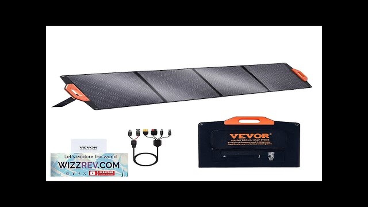 VEVOR Portable Monocrystalline Solar Panel 200W Foldable ETFE Solar Charger kit Review