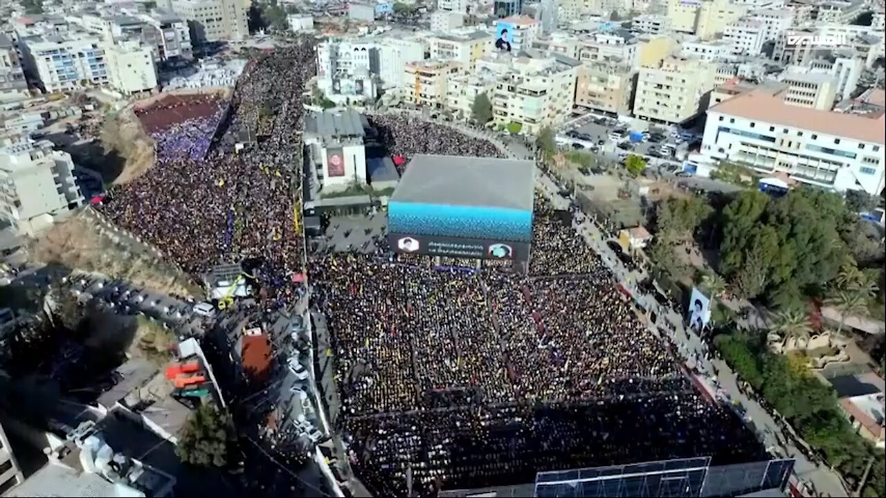 Hezbollah Lebanon. A show of force a year anniversary to the death of Nasrallah.