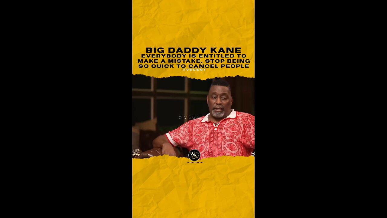 @officialbigdaddykane Everybody is entitled to make a mistake, Stop being so quick to cancel people