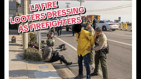 LA FIRE LOOTERS DRESSING AS FIRE FIGHTERS