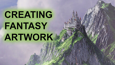 I made this FANTASY world in Photoshop!