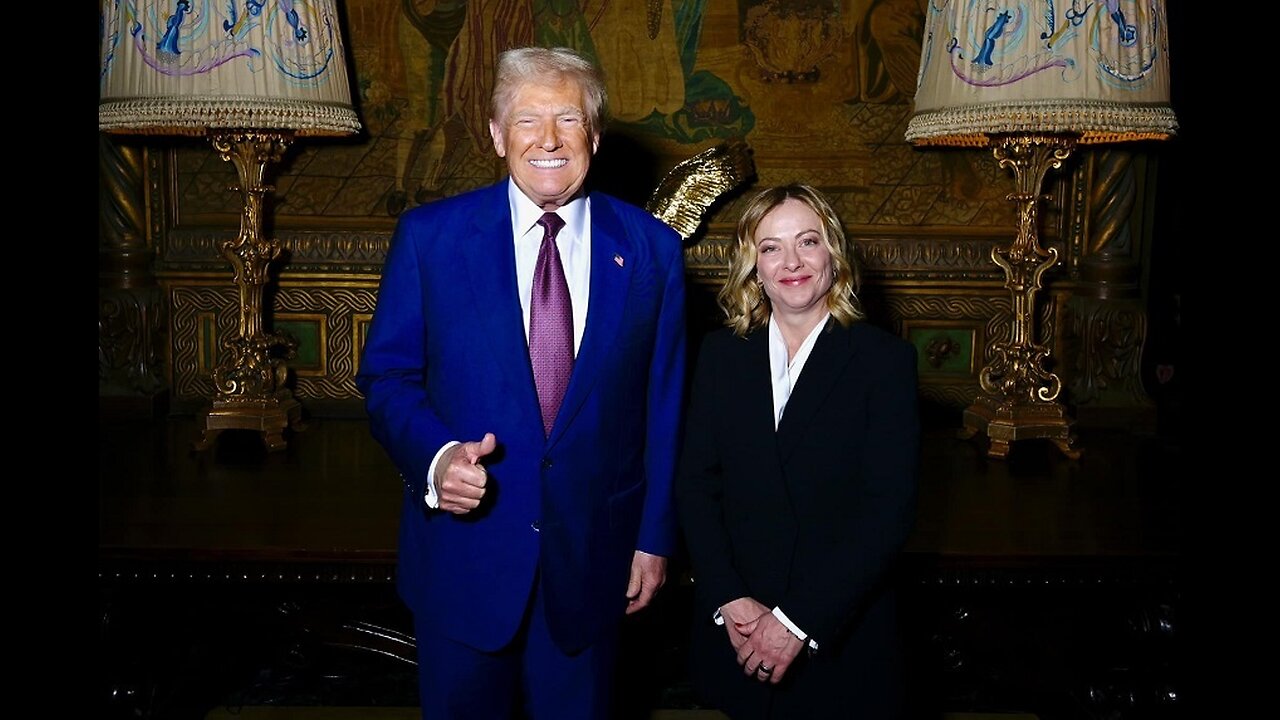 Giorgia Meloni visited President Donald Trump at Mar-a-Lago