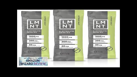 LMNT Zero-Sugar Electrolytes Citrus Salt Hydration Powder Packets No Review