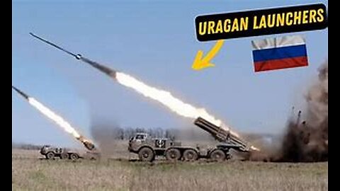 Russian BM-27 Uragan in Action