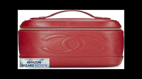 CHANEL Pre-Loved Red Caviar Timeless Vanity RedMid-90s Chanel Timeless collection vanity Review