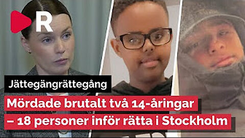 18 personer åtalas – mördade två 14-åringar